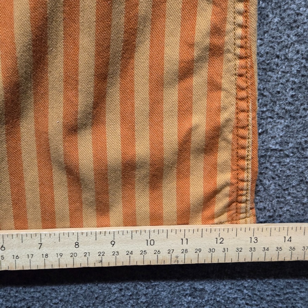Wrangler Wanderer 622 High Rise Flare Jeans Women's 27x31 Retro Orange Striped - Picture 7 of 13